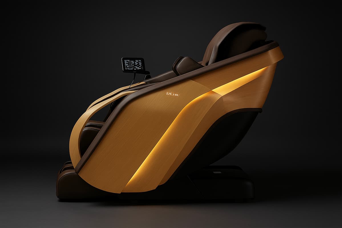 Japanse D.Core CIRRUS II massagestoel in echt leer